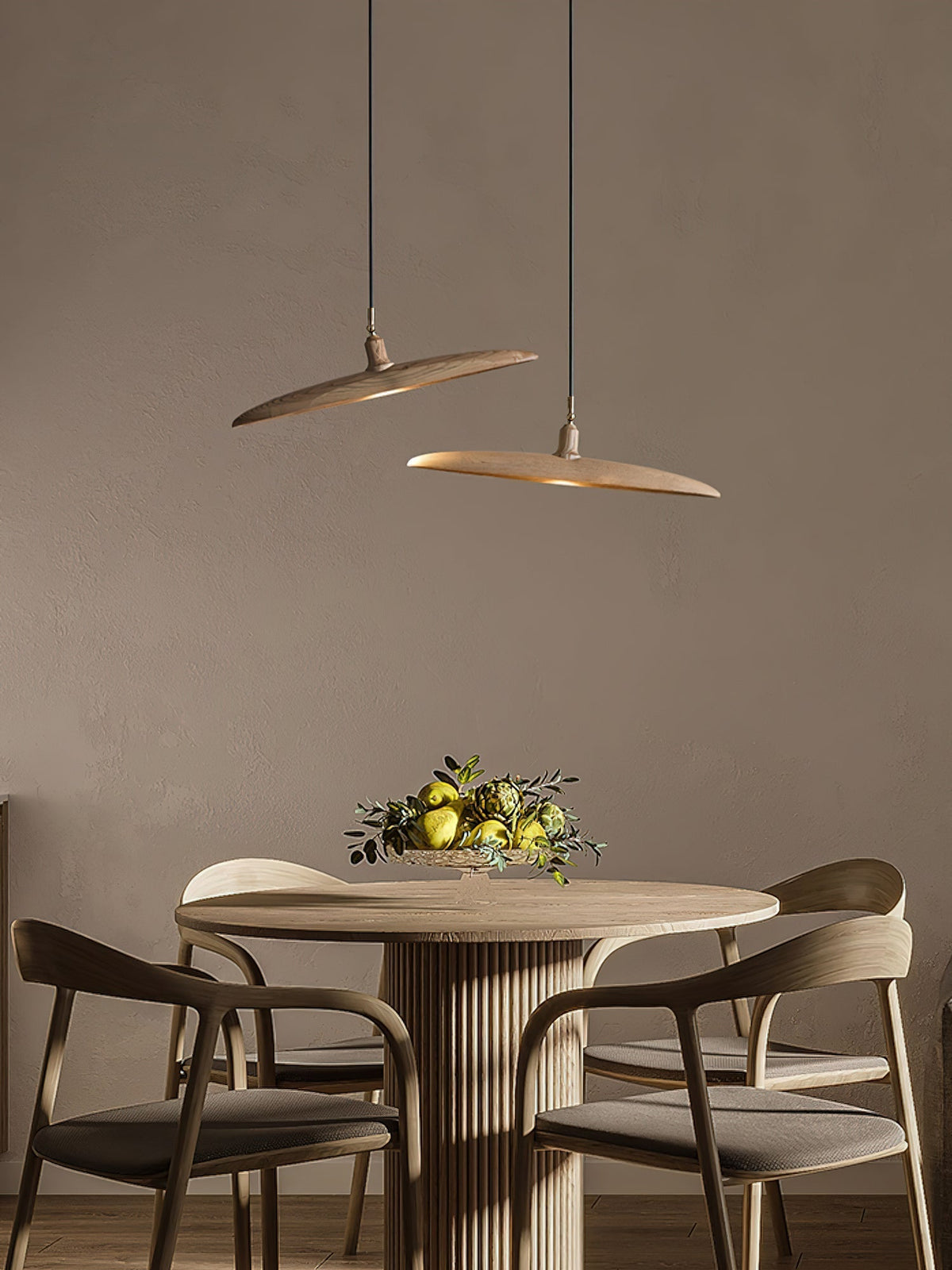 Talenora Wood Pendant Light-Moonnatur