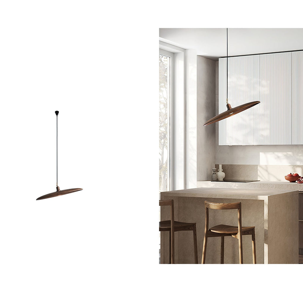 Talenora Wood Pendant Light-Moonnatur