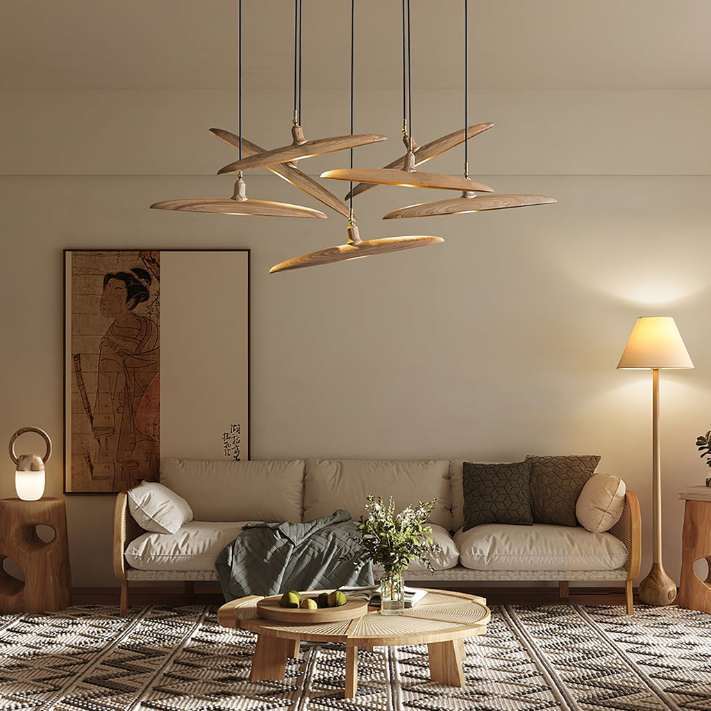 Talenora Wood Pendant Light-Moonnatur