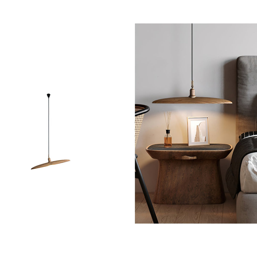 Talenora Wood Pendant Light-Moonnatur