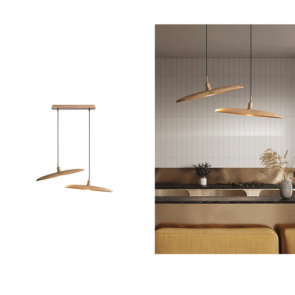Talenora Wood Pendant Light-Moonnatur