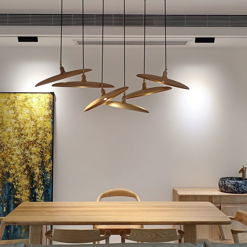 Talenora Wood Pendant Light-Moonnatur