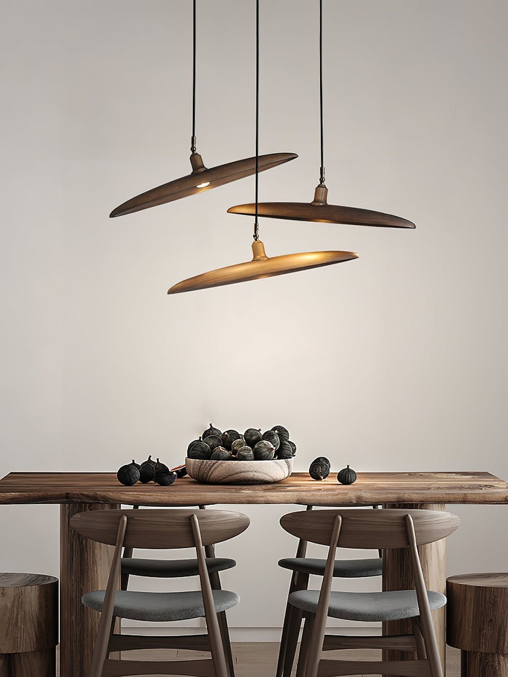 Talenora Wood Pendant Light-Moonnatur