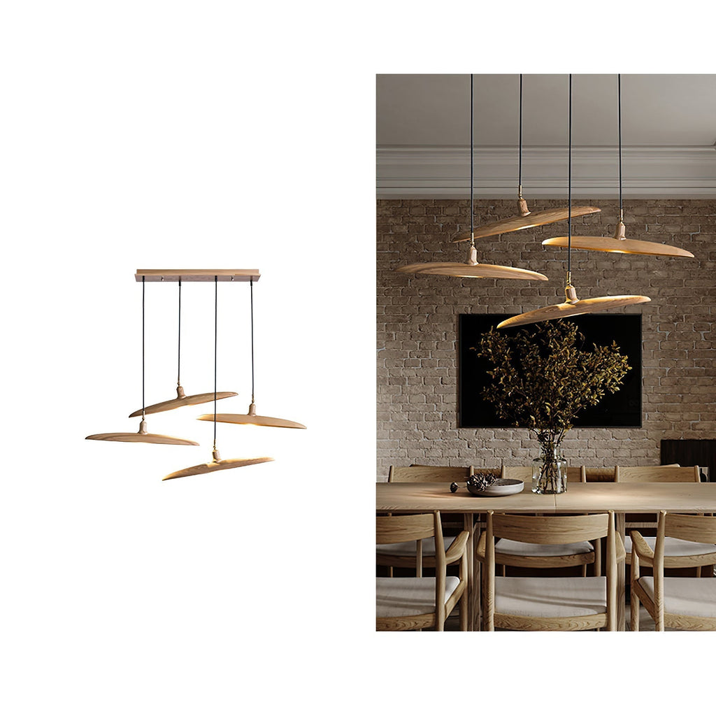 Talenora Wood Pendant Light-Moonnatur