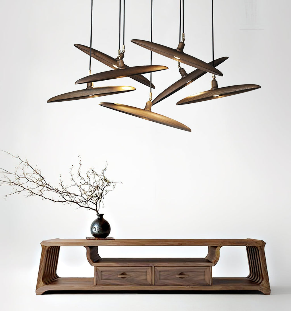 Talenora Wood Pendant Light-Moonnatur