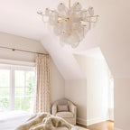 Relava Glass Chandelier-Moonnatur