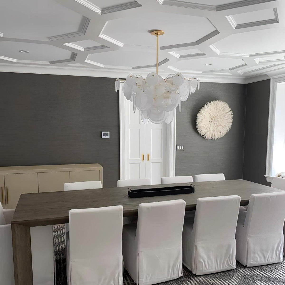 Relava Glass Chandelier-Moonnatur