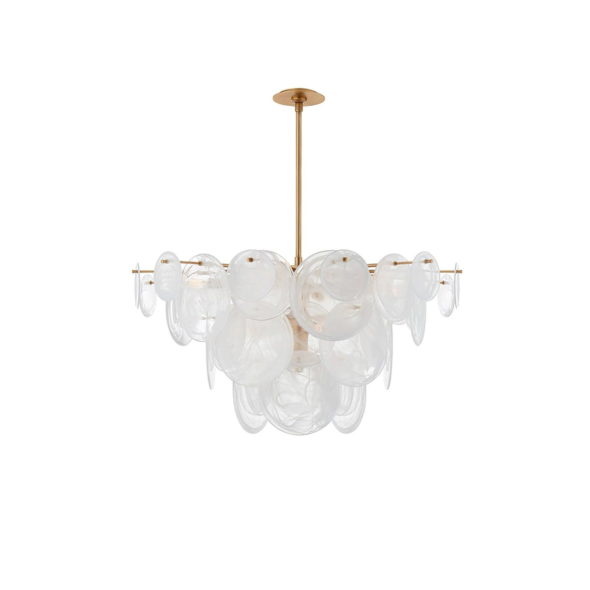 Relava Glass Chandelier-Moonnatur