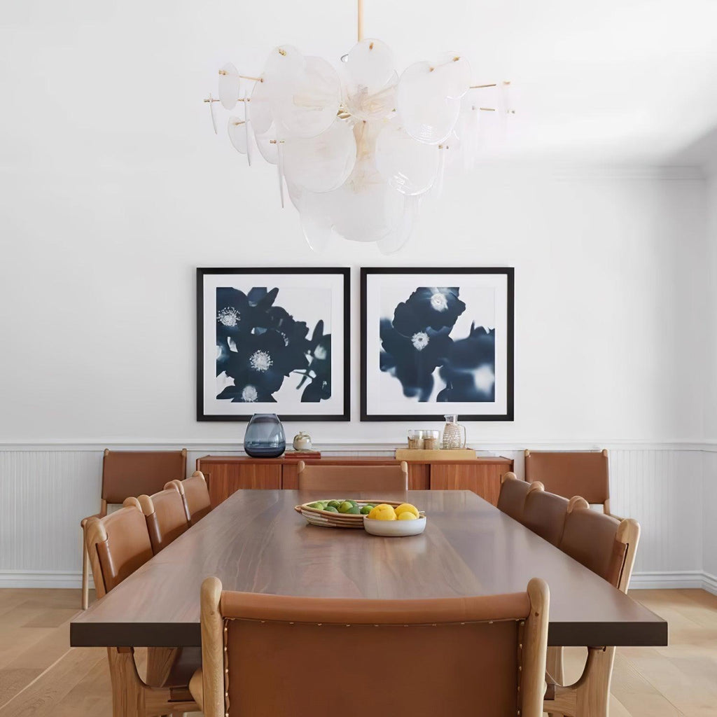 Relava Glass Chandelier-Moonnatur