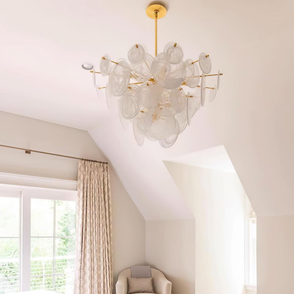 Relava Glass Chandelier-Moonnatur