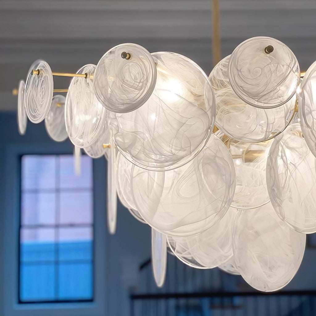 Relava Glass Chandelier-Moonnatur