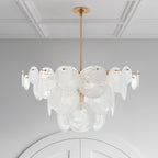 Relava Glass Chandelier-Moonnatur