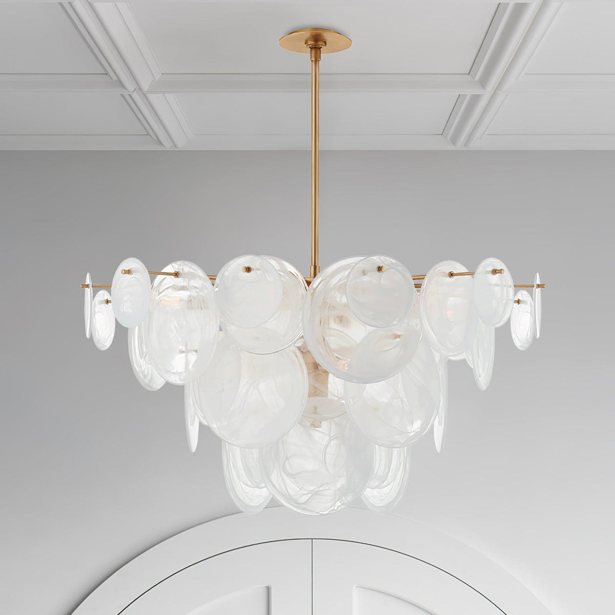 Relava Glass Chandelier-Moonnatur