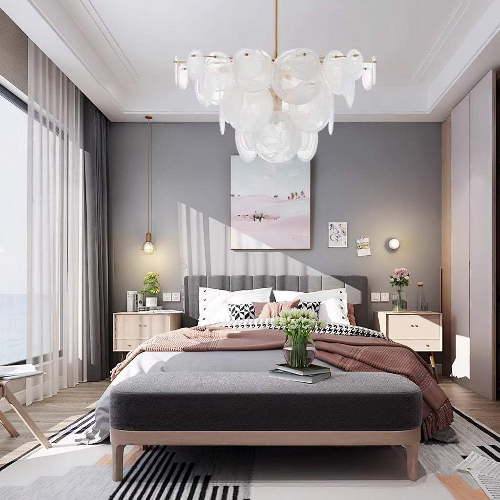 Relava Glass Chandelier-Moonnatur