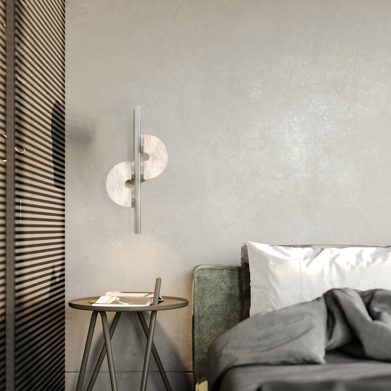 Merrenelia Alabaster Wall Light-Moonnatur