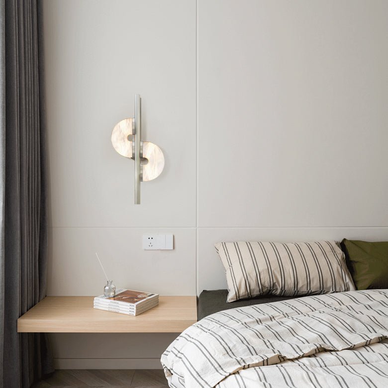 Merrenelia Alabaster Wall Light-Moonnatur