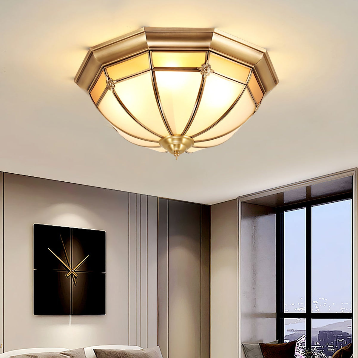 Verdenella Glass Ceiling Light-Moonnatur