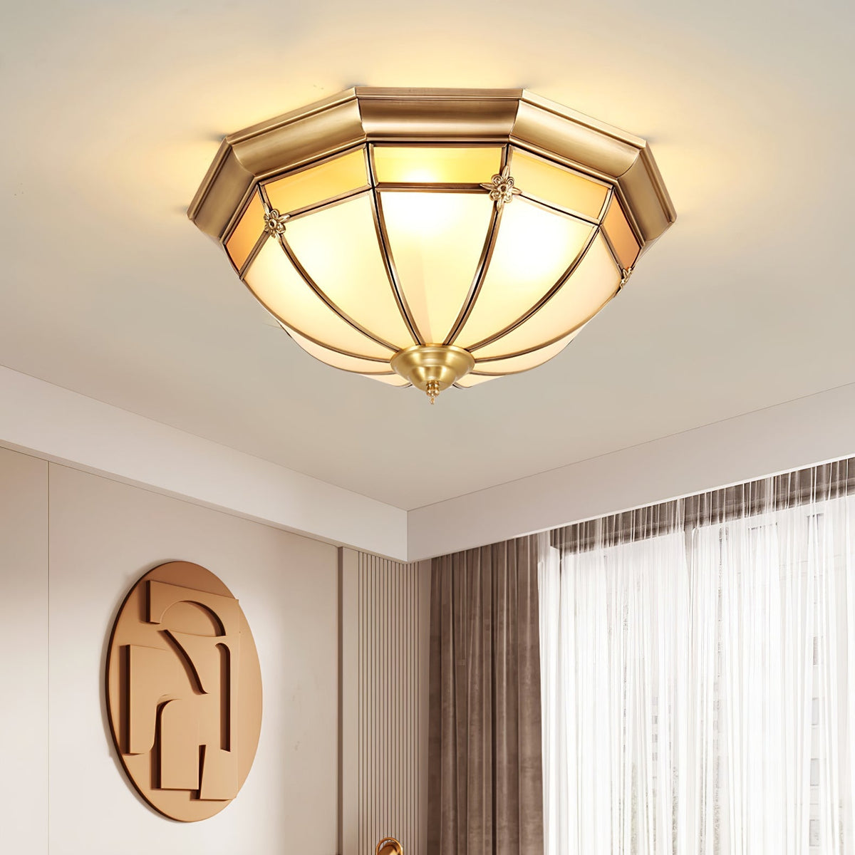 Verdenella Glass Ceiling Light-Moonnatur