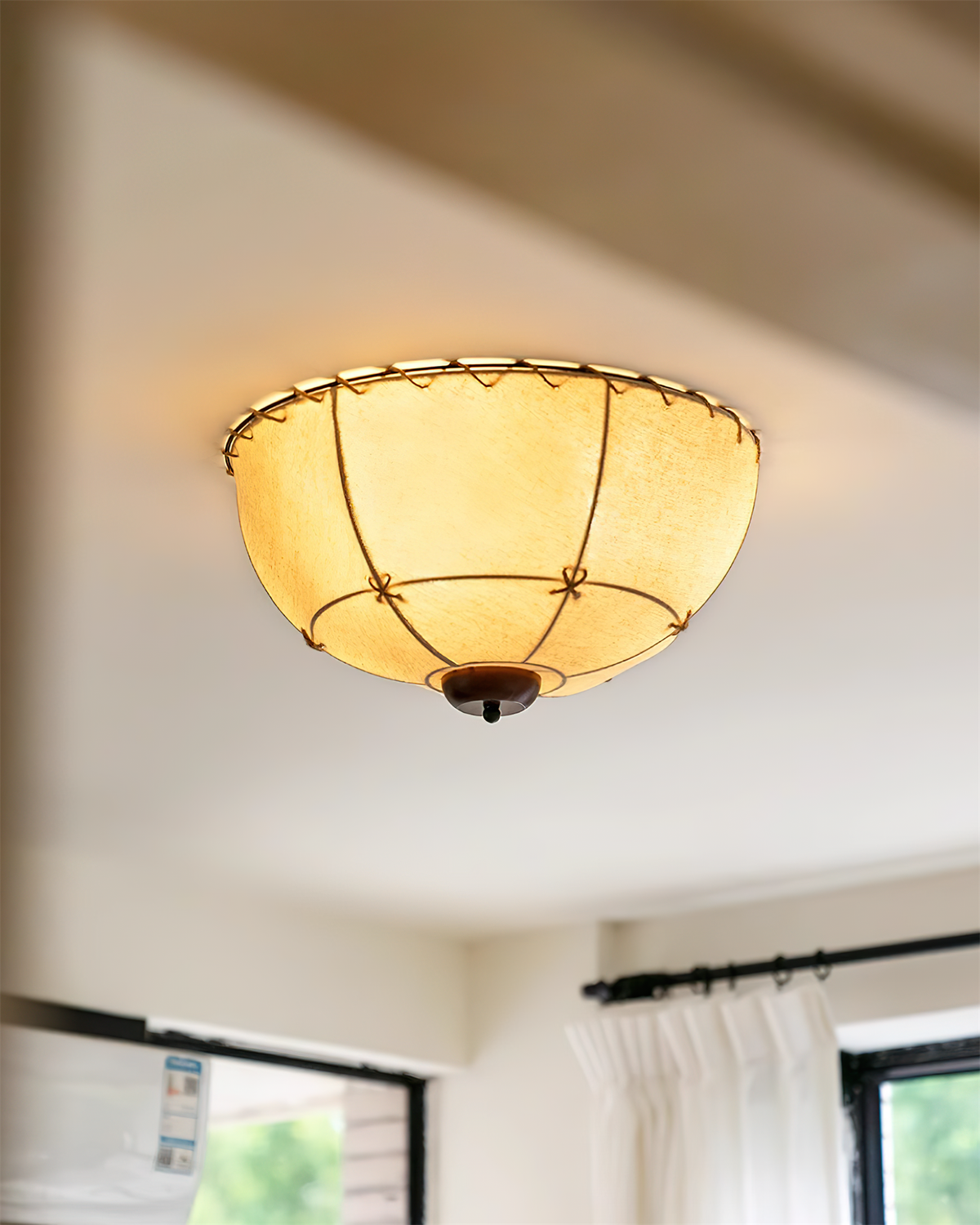 Brenelenna Fabric Ceiling Light-Moonnatur