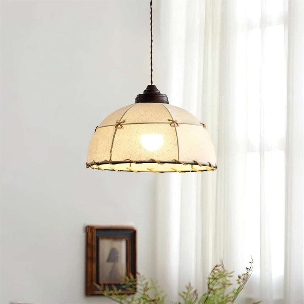 Whitenden Fabric Pendant Light-Moonnatur