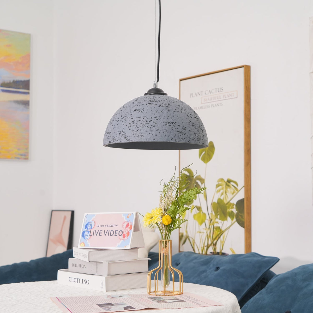 Galdenrose Composite Pendant Light-Moonnatur
