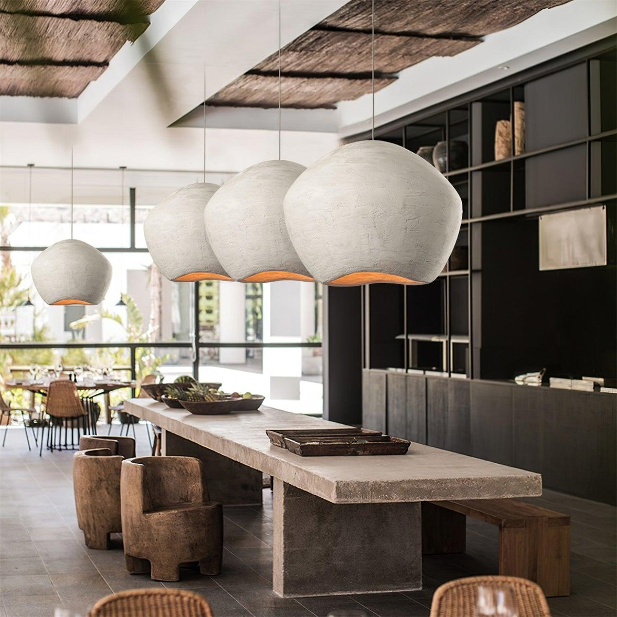 Vayelle Composite Pendant Lamp-Moonnatur