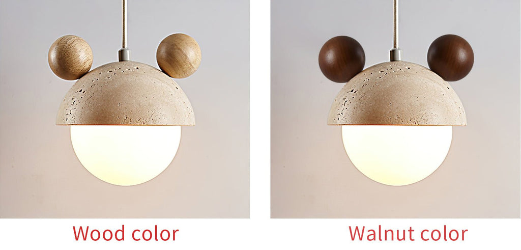 Merrenash Travertine Pendant Light-Moonnatur