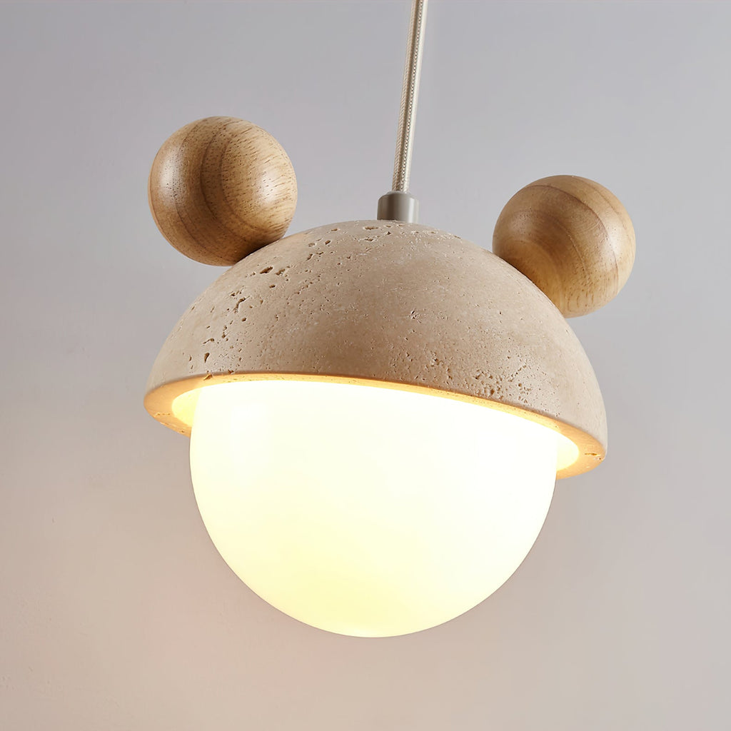 Merrenash Travertine Pendant Light-Moonnatur
