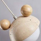 Merrenash Travertine Pendant Light-Moonnatur
