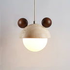 Merrenash Travertine Pendant Light-Moonnatur