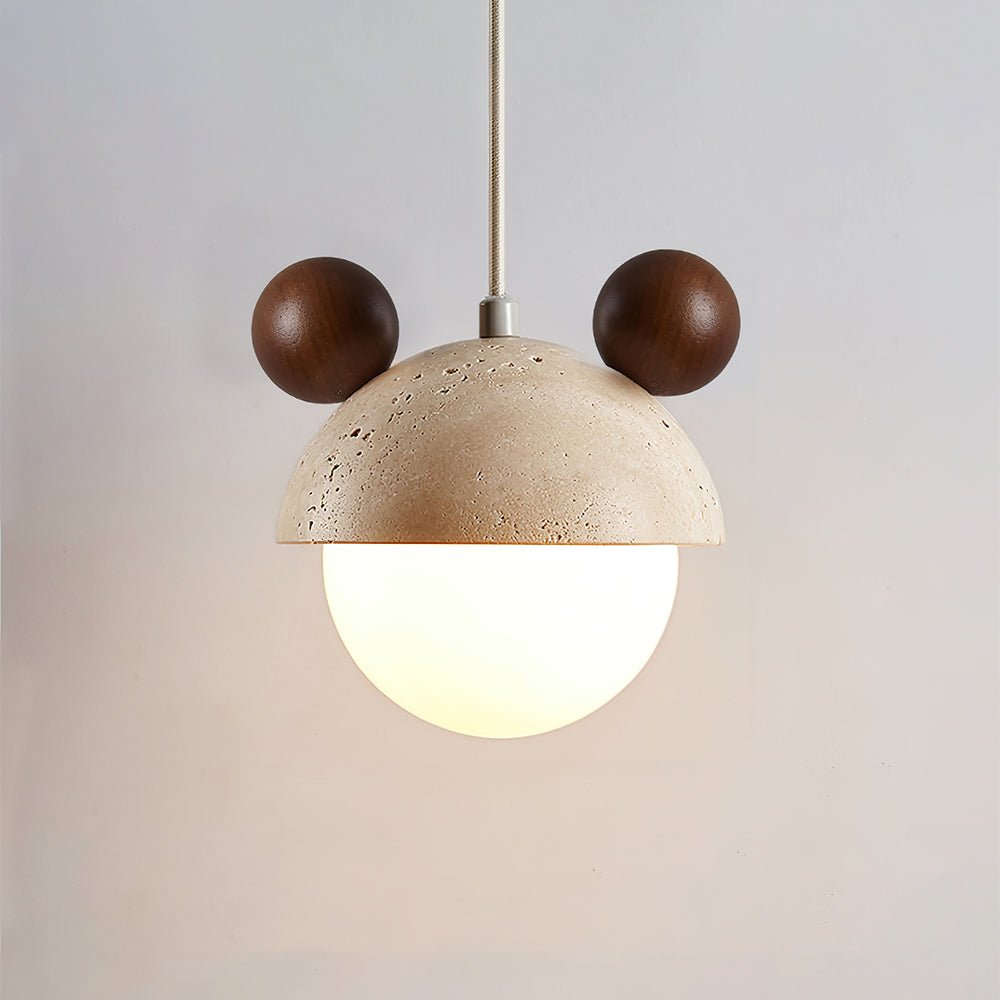 Merrenash Travertine Pendant Light-Moonnatur
