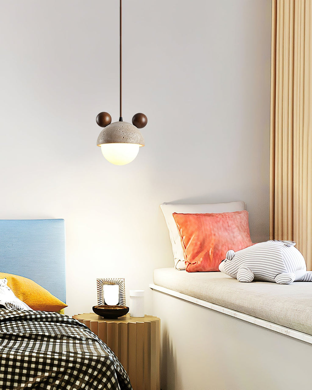 Merrenash Travertine Pendant Light-Moonnatur