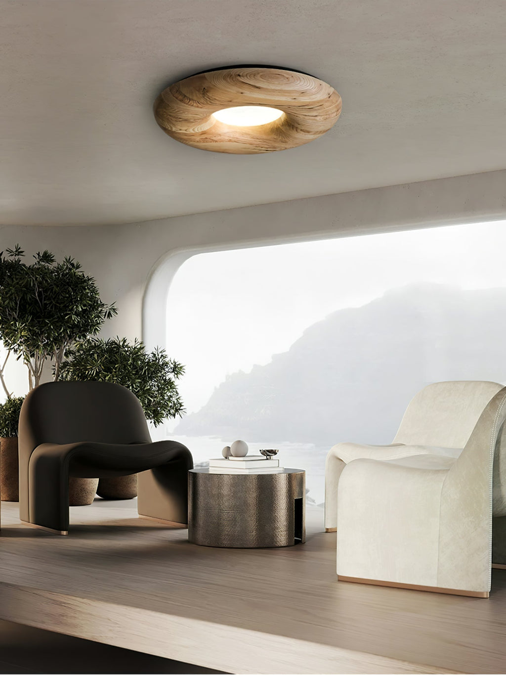 Avenena Wood Ceiling Light-Moonnatur