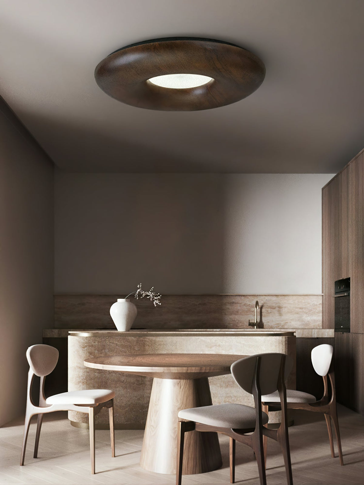 Avenena Wood Ceiling Light-Moonnatur