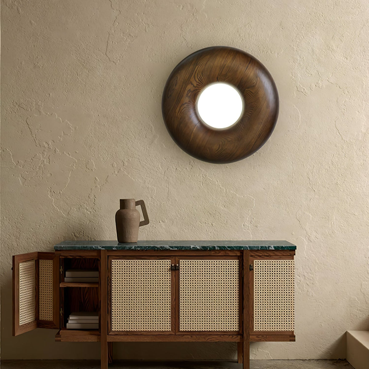 Avenena Wood Ceiling Light-Moonnatur