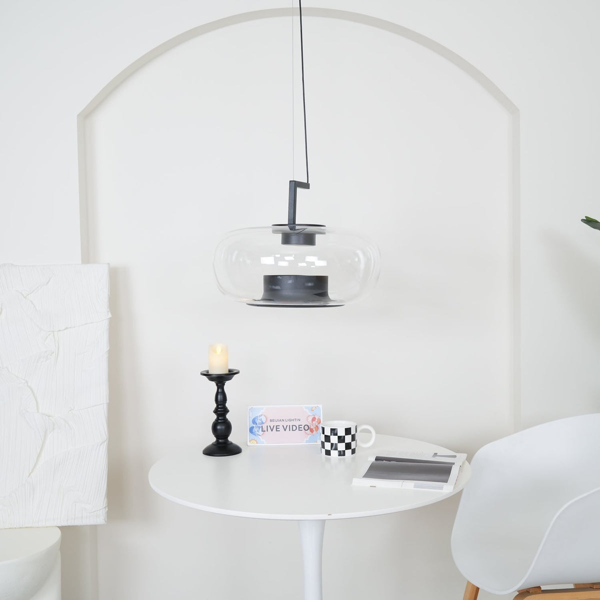 Gelmorae Glass Pendant Light-Moonnatur