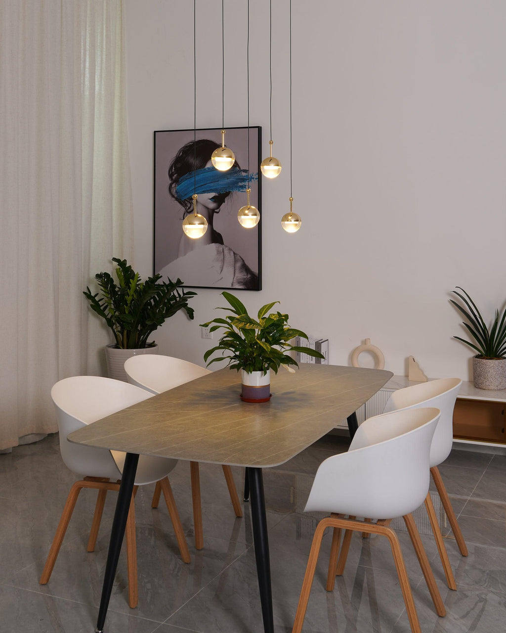 Gresora Acrylic Pendant Light-Moonnatur
