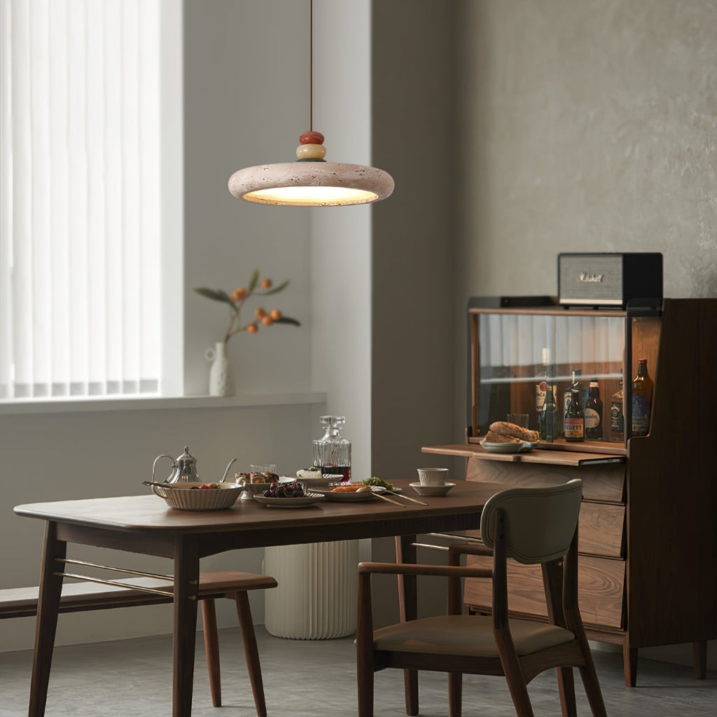Jardenwick Travertine Pendant Light-Moonnatur