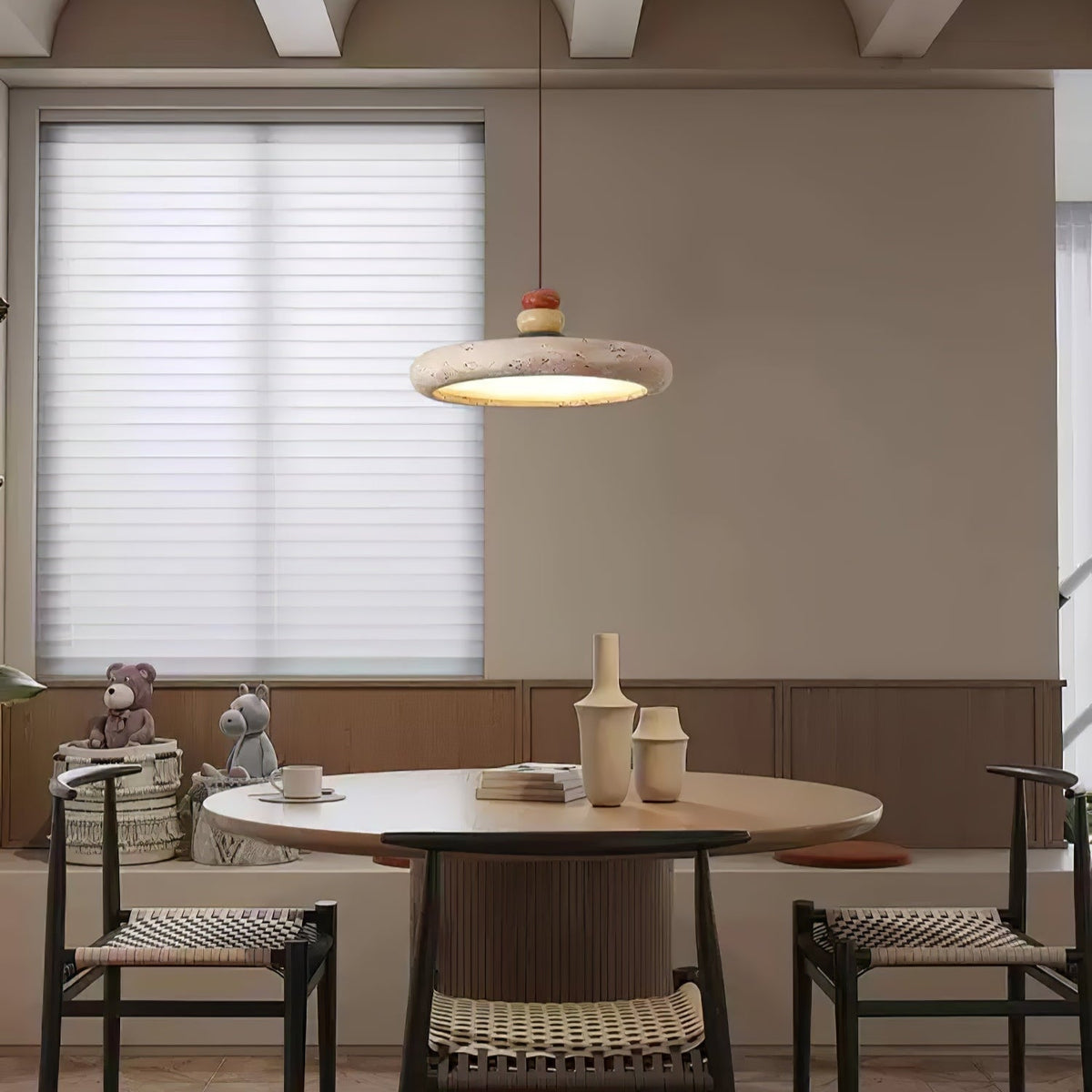 Jardenwick Travertine Pendant Light-Moonnatur