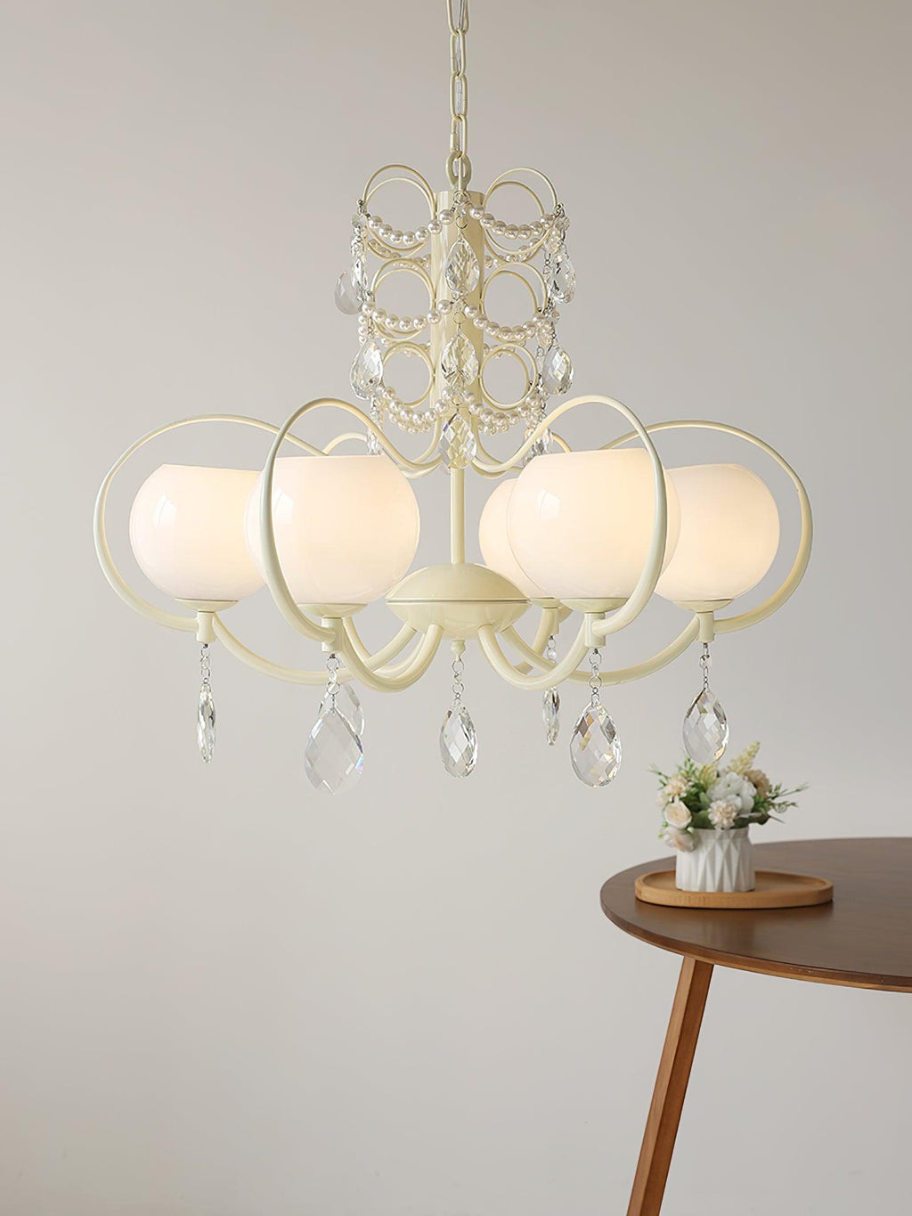 Verrenevia Glass Chandelier-Moonnatur
