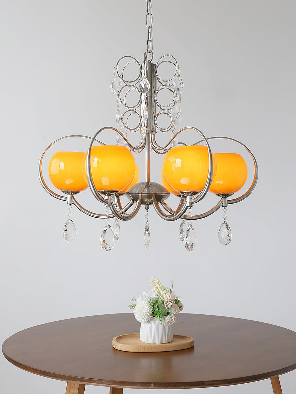 Verrenevia Glass Chandelier-Moonnatur