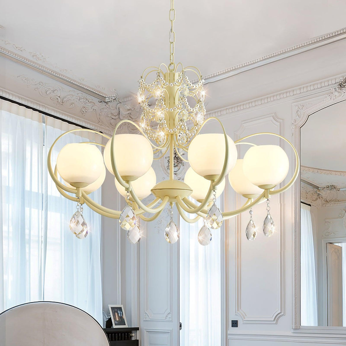 Verrenevia Glass Chandelier-Moonnatur