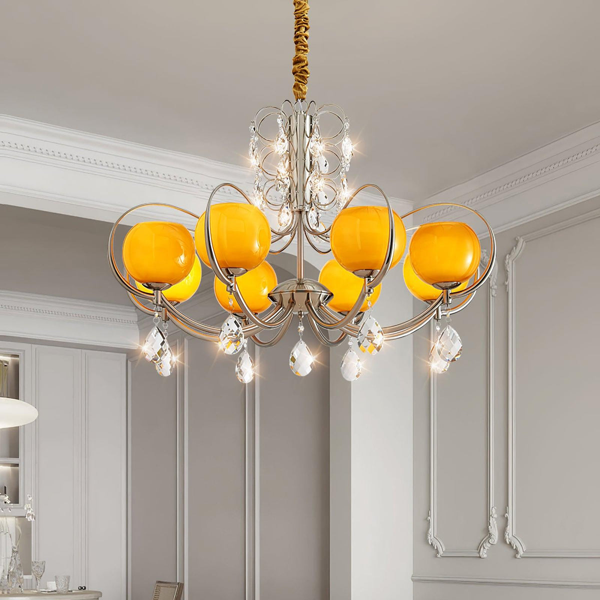 Verrenevia Glass Chandelier-Moonnatur