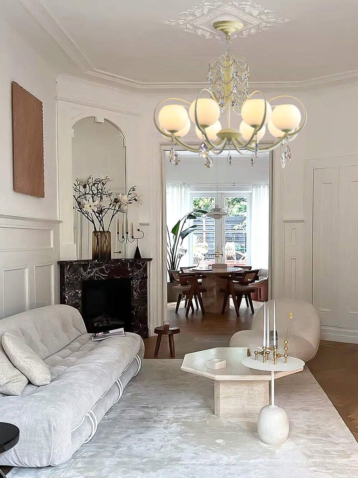Verrenevia Glass Chandelier-Moonnatur