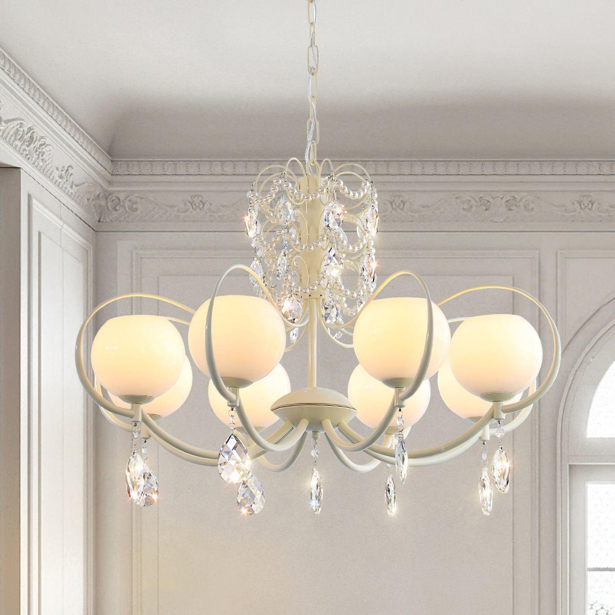 Verrenevia Glass Chandelier-Moonnatur