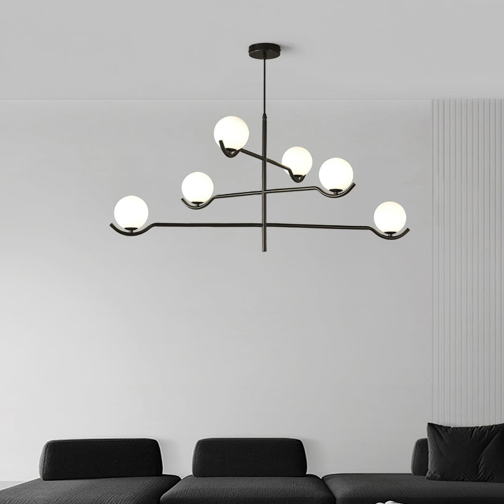 Elarose Glass Chandelier-Moonnatur
