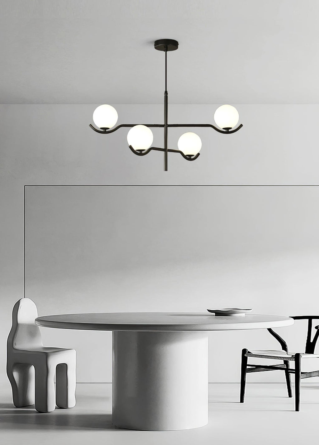 Elarose Glass Chandelier-Moonnatur