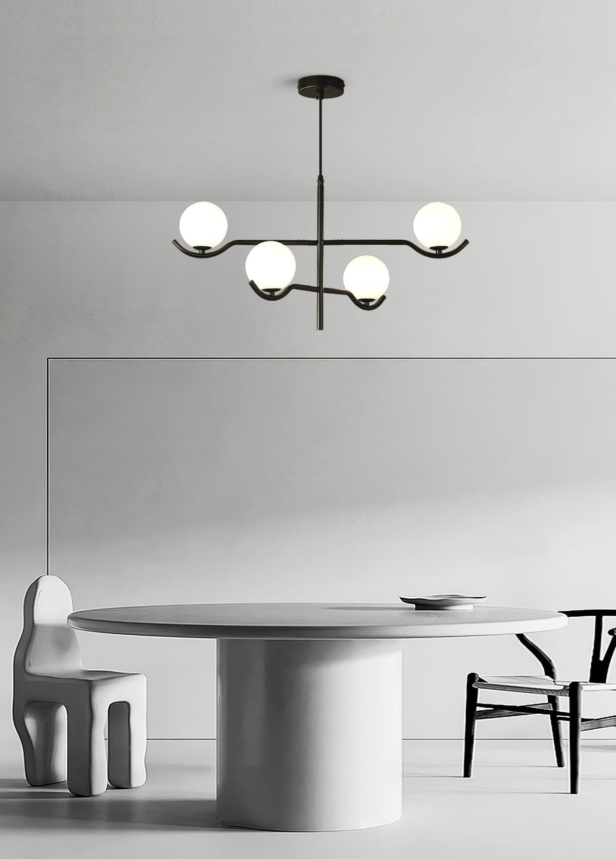 Elarose Glass Chandelier-Moonnatur