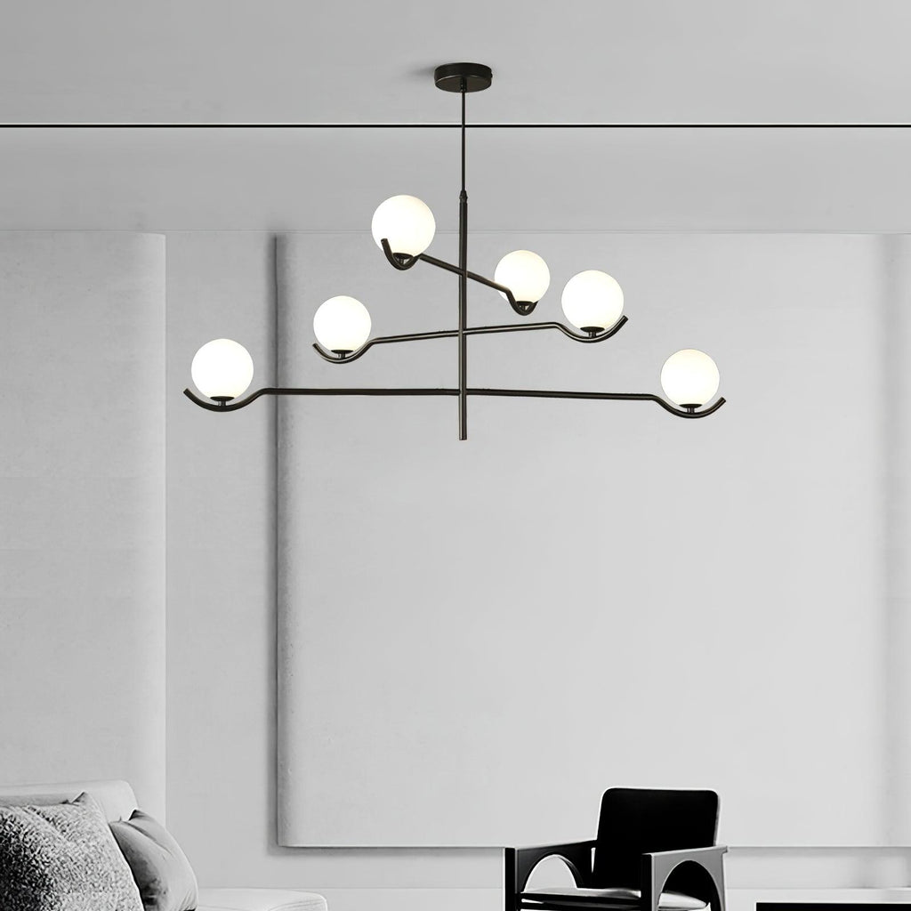 Elarose Glass Chandelier-Moonnatur