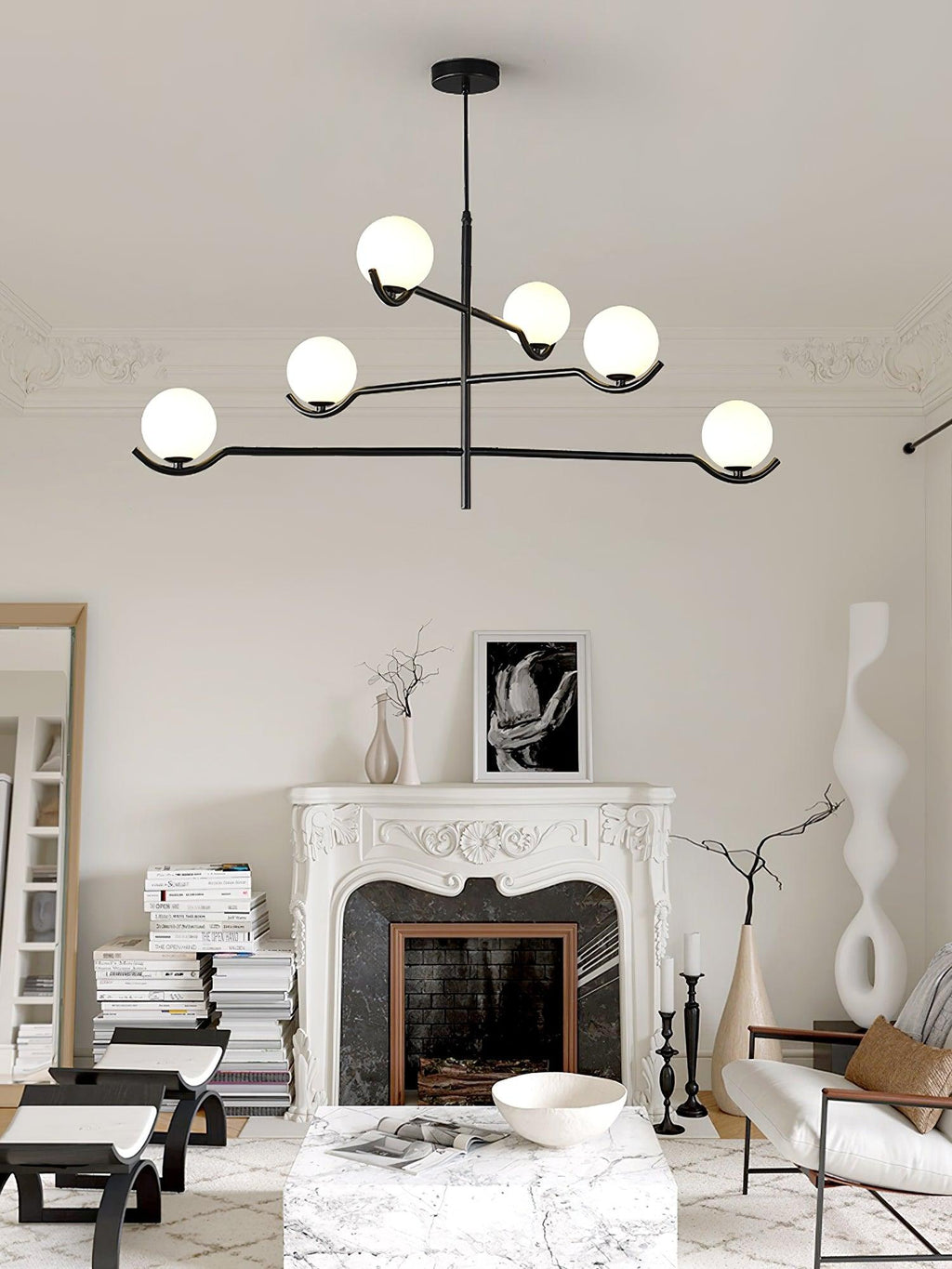 Elarose Glass Chandelier-Moonnatur
